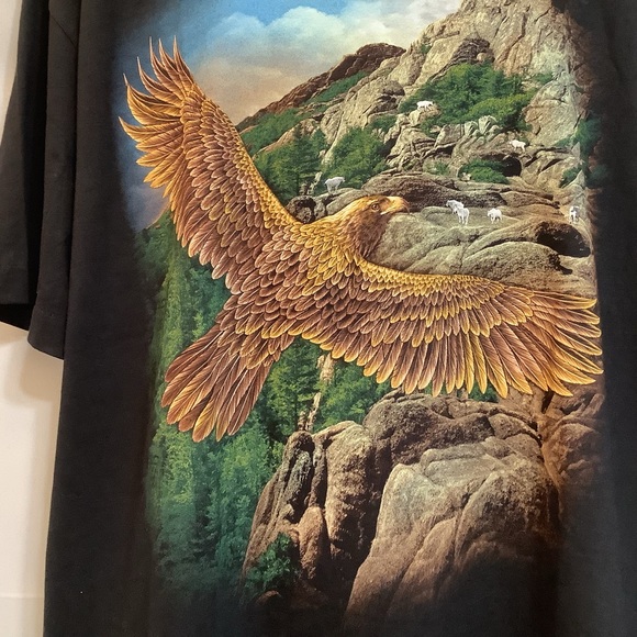 Rock Eagle T-Shirt Men’s Size 2XL Eagle Cotton Glow In The Dark - Picture 2 of 10